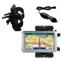 Gomadic Garmin Nuvi 710 Auto Vent Holder with Car Charger - Uses TipExchange