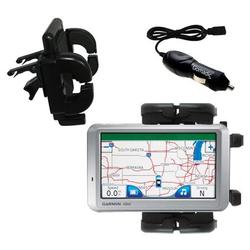 Gomadic Garmin Nuvi 750 Auto Vent Holder with Car Charger - Uses TipExchange
