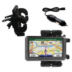 Gomadic Garmin Nuvi 760 Auto Vent Holder with Car Charger - Uses TipExchange