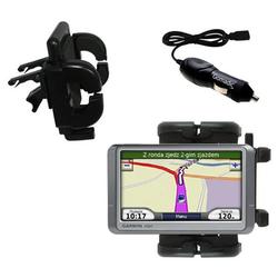 Gomadic Garmin Nuvi 850 Auto Vent Holder with Car Charger - Uses TipExchange