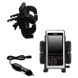 Gomadic Gigabyte GSmart i120 Auto Vent Holder with Car Charger - Uses TipExchange