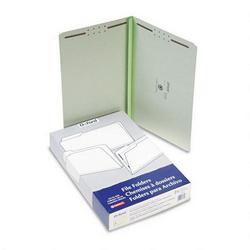 Esselte Pendaflex Corp. Green Pressboard 2 Cap. Folders, 2 Fasteners, Straight Cut, Legal, 25/Bx