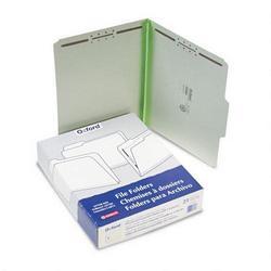 Esselte Pendaflex Corp. Green Pressboard 2 Cap. Folders with 2 Fasteners, 1/3 Cut, Letter, 25/Box