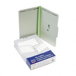 Esselte Pendaflex Corp. Green Pressboard 3 Cap. Folders with 2 Fasteners, 1/3 Cut, Legal, 25/Box