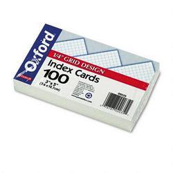 Esselte Pendaflex Corp. Grid Index Cards, 3 x 5, White, 100 Cards/Pack