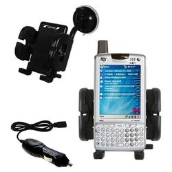 Gomadic HP iPAQ h6340 Auto Windshield Holder with Car Charger - Uses TipExchange