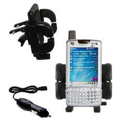 Gomadic HP iPAQ hw6500 Auto Vent Holder with Car Charger - Uses TipExchange