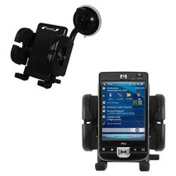 Gomadic HP iPaq 210 Car Windshield Holder - Brand