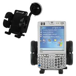 Gomadic HP iPaq hw6710 Car Windshield Holder - Brand