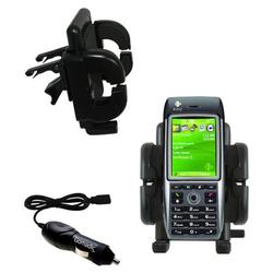 Gomadic HTC MTeoR Auto Vent Holder with Car Charger - Uses TipExchange