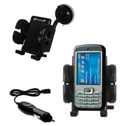 Gomadic HTC P4000 Auto Windshield Holder with Car Charger - Uses TipExchange