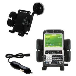 Gomadic HTC S620c Auto Windshield Holder with Car Charger - Uses TipExchange