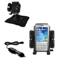 Gomadic HTC S710 Auto Bean Bag Dash Holder with Car Charger - Uses TipExchange