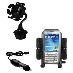 Gomadic HTC S710 Auto Cup Holder with Car Charger - Uses TipExchange