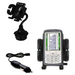 Gomadic HTC S720 Auto Cup Holder with Car Charger - Uses TipExchange