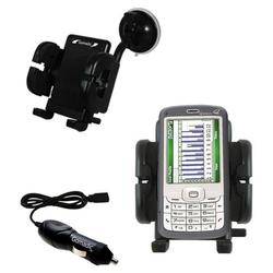 Gomadic HTC S720 Auto Windshield Holder with Car Charger - Uses TipExchange