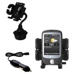 Gomadic HTC Touch Auto Cup Holder with Car Charger - Uses TipExchange