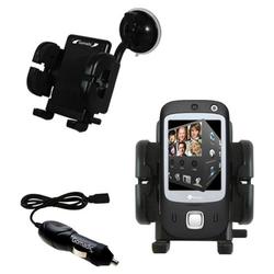 Gomadic HTC Touch Dual Auto Windshield Holder with Car Charger - Uses TipExchange