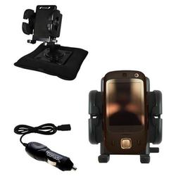 Gomadic HTC Touch Slide Auto Bean Bag Dash Holder with Car Charger - Uses TipExchange