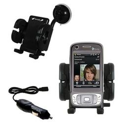 Gomadic HTC TyTN II Auto Windshield Holder with Car Charger - Uses TipExchange