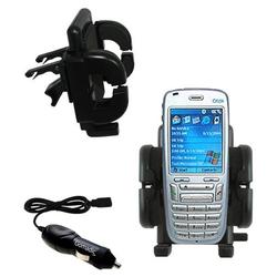 Gomadic HTC Typhoon Auto Vent Holder with Car Charger - Uses TipExchange