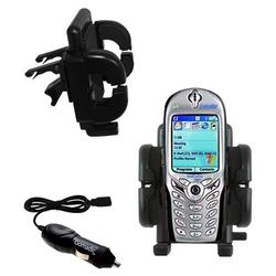 Gomadic HTC Voyager Auto Vent Holder with Car Charger - Uses TipExchange