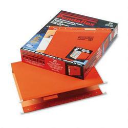 Esselte Pendaflex Corp. Hanging Box Bottom Folder with InfoPocket, Orange, Letter, 2 Cap., 25/Box