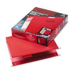 Esselte Pendaflex Corp. Hanging Box Bottom Folder with InfoPocket, Red, Letter, 2 Cap., 25/Box
