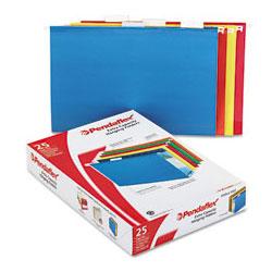 Esselte Pendaflex Corp. Hanging Box Bottom Folder with Infopocket, Assorted Colors, Legal, 2 Cap.
