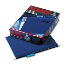 Esselte Pendaflex Corp. Hanging Folder, Reinforced with InfoPocket®, Navy, 1/5 Tab, Letter, 25/Box
