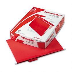 Esselte Pendaflex Corp. Hanging Folder, Reinforced with InfoPocket®, Red, 1/5 Tab, Letter, 25/Box