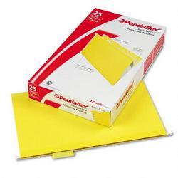 Esselte Pendaflex Corp. Hanging Folder, Reinforced with InfoPocket®, Yellow, 1/5 Tab, Legal, 25/Box