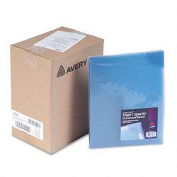 Avery-Dennison High Capacity Corner Lock™ Poly Document Sleeves, Letter Size, Blue, 24/Box