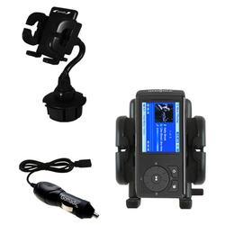 Gomadic Insignia 4GB Auto Cup Holder with Car Charger - Uses TipExchange
