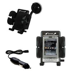 Gomadic Insignia NS-DA1G Sport Auto Windshield Holder with Car Charger - Uses TipExchange