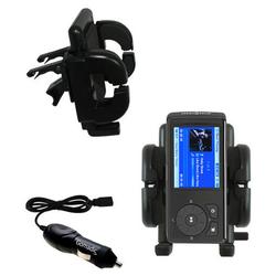 Gomadic Insignia NS-DV2G Auto Vent Holder with Car Charger - Uses TipExchange