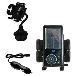 Gomadic Insignia NS-DV4G Auto Cup Holder with Car Charger - Uses TipExchange