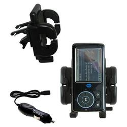 Gomadic Insignia NS-DV4G Auto Vent Holder with Car Charger - Uses TipExchange