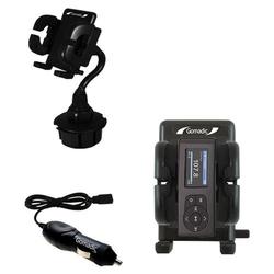 Gomadic Insignia Sport 2GB Auto Cup Holder with Car Charger - Uses TipExchange