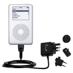 Gomadic International Wall / AC Charger for the Apple iPod Photo (60GB) - Brand w/ TipExchange Techn