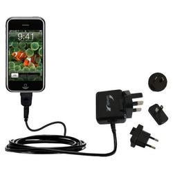 Gomadic International Wall / AC Charger for the Apple iPod touch - Brand w/ TipExchange Technology