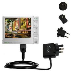 Gomadic International Wall / AC Charger for the Archos 405 - Brand w/ TipExchange Technology