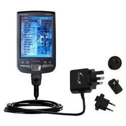 Gomadic International Wall / AC Charger for the Asus MyPal A730 - Brand w/ TipExchange Technology