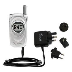 Gomadic International Wall / AC Charger for the Audiovox CDM 8900 - Brand w/ TipExchange Technology