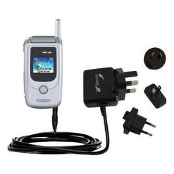 Gomadic International Wall / AC Charger for the Audiovox CDM 8940VW - Brand w/ TipExchange Technolog