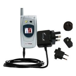 Gomadic International Wall / AC Charger for the Audiovox CDM 9900 - Brand w/ TipExchange Technology