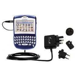 Gomadic International Wall / AC Charger for the Blackberry 7230 - Brand w/ TipExchange Technology