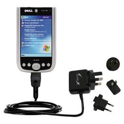 Gomadic International Wall / AC Charger for the Dell Axim X50 - Brand w/ TipExchange Technology