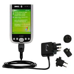 Gomadic International Wall / AC Charger for the Dell Axim X50v - Brand w/ TipExchange Technology