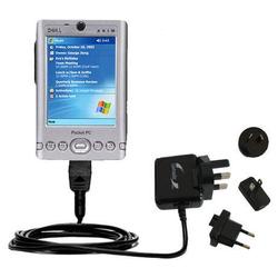 Gomadic International Wall / AC Charger for the Dell Axim x30 - Brand w/ TipExchange Technology